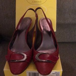 Circa Joan &David red slingback heels